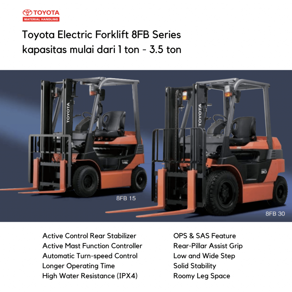 Toyota Electric Forklift 8FB Series